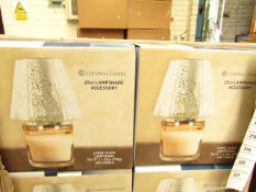 2x Colonial 25oz lampshade accessory, both new and boxed,