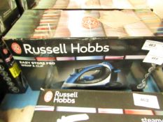 Russell Hobbs Easy Store Pro Wrap and Clip steam iron, unchecked and boxed.