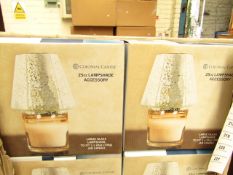 2x Colonial 25oz lampshade accessory, both new and boxed,