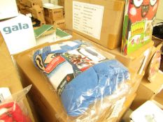 Captain America cuddle blanket, new and packaged.