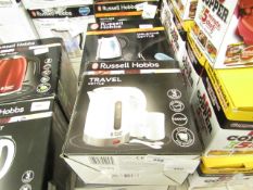 Russell Hobbs Travel kettle, untested and boxed.