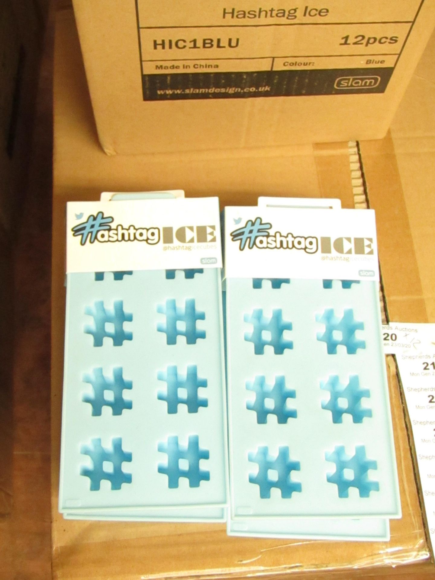 12x Hashtag Ice-Cube Makers - All Packaged & Boxed.