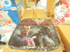 Batman vs Superman backpack, new and packaged.