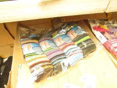 Pack of 12 Men's - Design Socks (6-11) - Packaged.