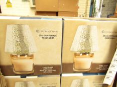 2x Colonial 25oz lampshade accessory, both new and boxed,