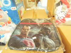 Batman vs Superman backpack, new and packaged.