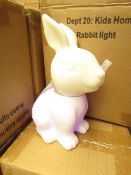 Set of 2x kids home rabbit light, new and boxed.