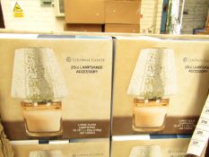 2x Colonial 25oz lampshade accessory, both new and boxed,