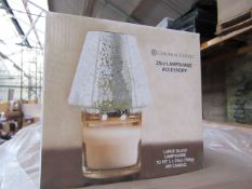 Pallet of approx 192 Colonial Candle Lamp shade accessory of 25oz jar candles, new and boxed (does