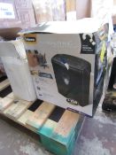 Fellowes cross cut shredder, unchecked and boxed.