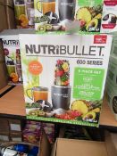 | 1X | NUTRIBULLET 600 SERIES | UNCHECKED AND BOXED | NO ONLINE RE-SALE | SKU - | RRP £59:99 | TOTAL