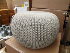 Keter Knit Collection cosy seat in beige, RRP £36.99 on ebay new and boxed.