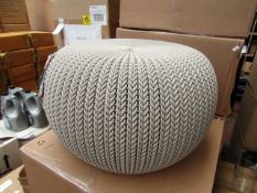 Keter Knit Collection cosy seat in beige, RRP £36.99 on ebay new and boxed.