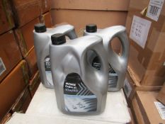 4x 4L Mineral engine oil, new and boxed.