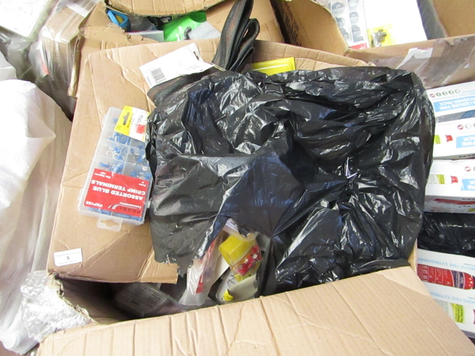 Large Bulk lot containing over 50x items such as fixings, drill bits and more. Unchecked.