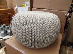 Keter Knit Collection cosy seat in beige, RRP £36.99 on ebay new and boxed.