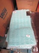 2x Kingsley Lifestyle - Ped Mat - Aqua Marine - Packaged.