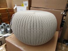 Keter Knit Collection cosy seat in beige, RRP £36.99 on ebay new and boxed.