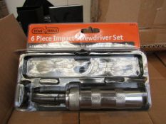 Stag Tools 6 piece impact screwdriver set, new and boxed.