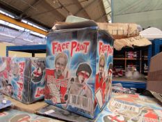 10x Red and white face paint sets, new and boxed.
