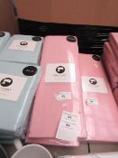 Sanctuary Boutique Bedding 100% Cotton - Fitted SINGLE Blush Pink Sheet - New & Packaged.