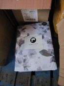 Sanctuary Elissia Mono Superking Reversible Duvet Set,100 % Cotton RRP £79.99 New & Packaged