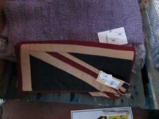 1x Union Jack Cushion Cover 30 x 15in, new and packaged.