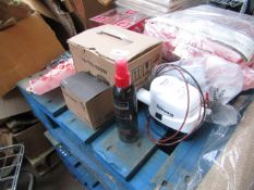 3x Various Items From: Tv Brackets, Sahara Series Pump S1100, Pump EU Plug - Unchecked and Boxed.