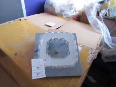 2x Chrome and Diamante ceiling lights, new and boxed