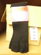 3 x Spanx by Sara Blackely Well Heeled Classic Ribbed Sweater Knee Socks one size RRP £5 each on