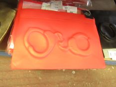 Queendom Handcuff Red Large Clutch Handbag new