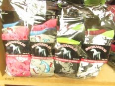 12 X Pairs of Ladies Sockaholic Design Socks size 4-7 new in packaging