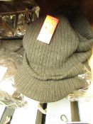 4 X Chunky Knit 1.7 Tog Rating Fleece Lined Heat Insulators Peak Hats all new with tags