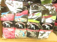 12 X Pairs of Ladies Sockaholic Design Socks size 4-7 new in packaging