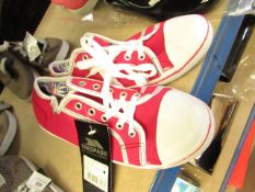 Trespass Ladies Pink & White Canvas Shoes size 4 new with tag