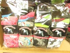 12 X Pairs of Ladies Sockaholic Design Socks size 4-7 new in packaging