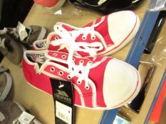 Trespass Ladies Pink & White Canvas Shoes size 4 new with tag