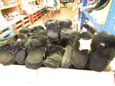 5 x Babies Real Black Sheepskin Bootees sizes 17/18/19new with tags (Randomly picked)