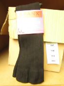 3 x Spanx by Sara Blackely Well Heeled Classic Ribbed Sweater Knee Socks one size RRP £5 each on