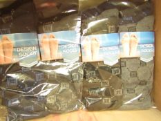 12 X Pairs of Mens Design Socks size 6-11 new in packaging (see image for design)