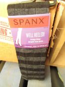 3 x Spanx by Sara Blackely Well Heeled Vintage stripe Sweater Knee Socks one size RRP £5 each on