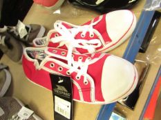 Trespass Ladies Pink & White Canvas Shoes size 7 new with tag