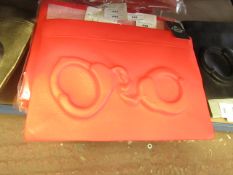 Queendom Handcuff Red Large Clutch Handbag new