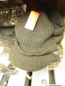 4 X Chunky Knit 1.7 Tog Rating Fleece Lined Heat Insulators Peak Hats all new with tags