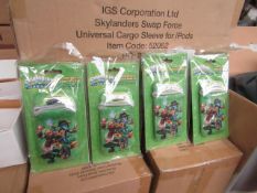 Box of 12x Skylanders Swap Force universal cargo sleeve, new and packaged.