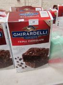 5x 2.26Kg Ghirardelli triple chocolate premium brownie mixes, unchecked and boxed. BB 01/2021