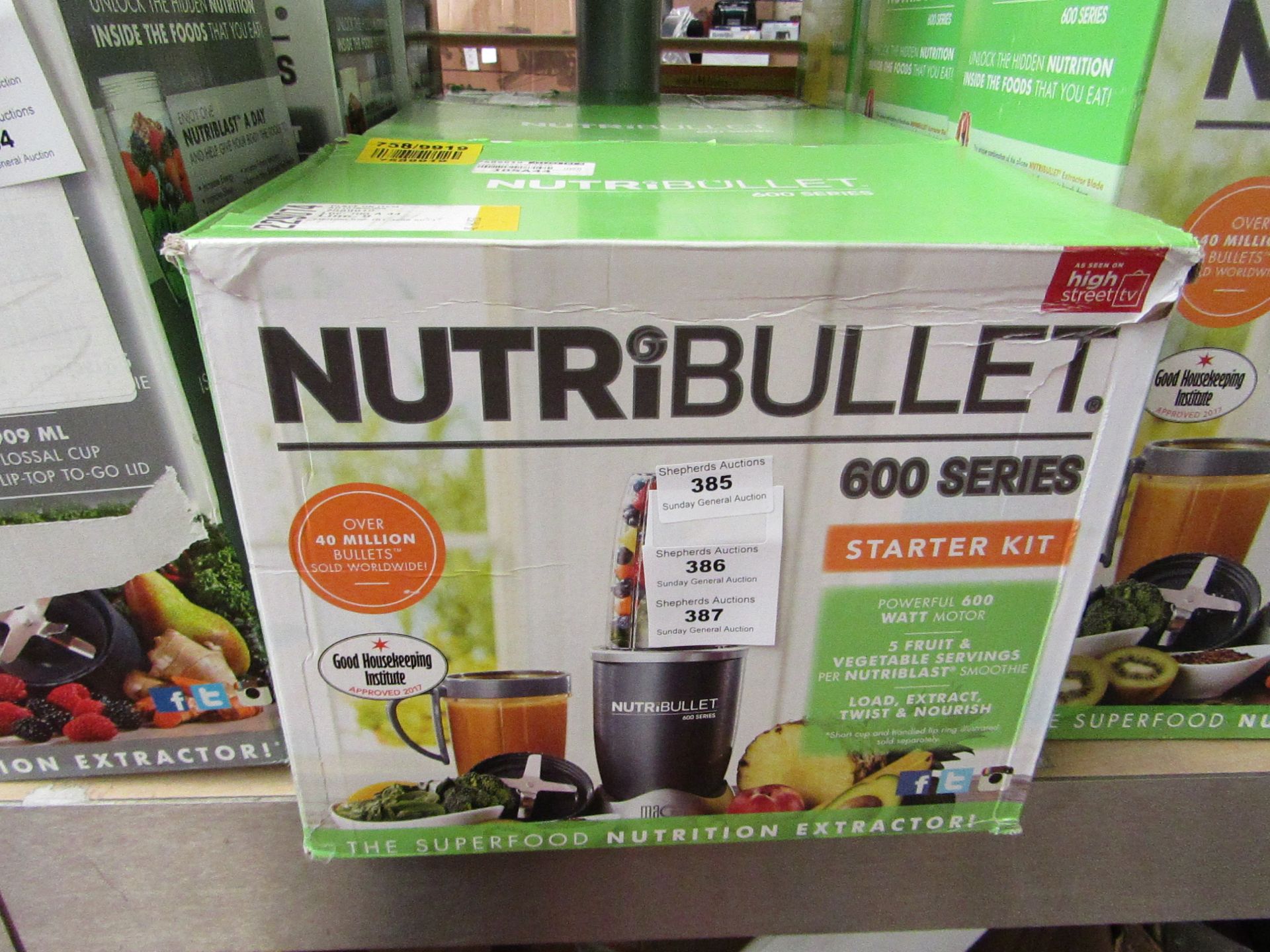 | 1x | NUTRIBULLET 600 SERIES STARTER KIT | UNCHECKED AND BOXED | NO ONLINE RE-SALE | SKU - | RRP £