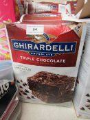 5x 2.26Kg Ghirardelli triple chocolate premium brownie mixes, unchecked and boxed. BB 01/2021