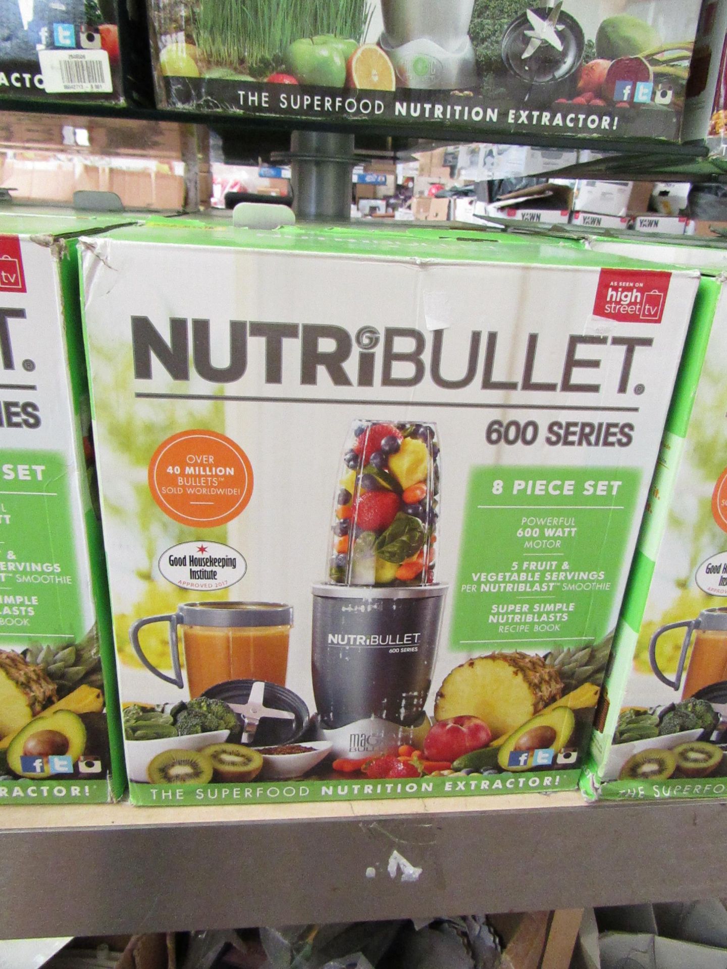 | 1x | NUTRIBULLET 600 SERIES | UNCHECKED AND BOXED | NO ONLINE RE-SALE | SKU C5060191461245 |