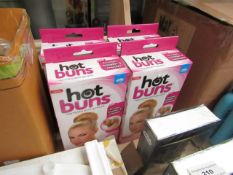 4x Hot Buns hairstyler, new and boxed.